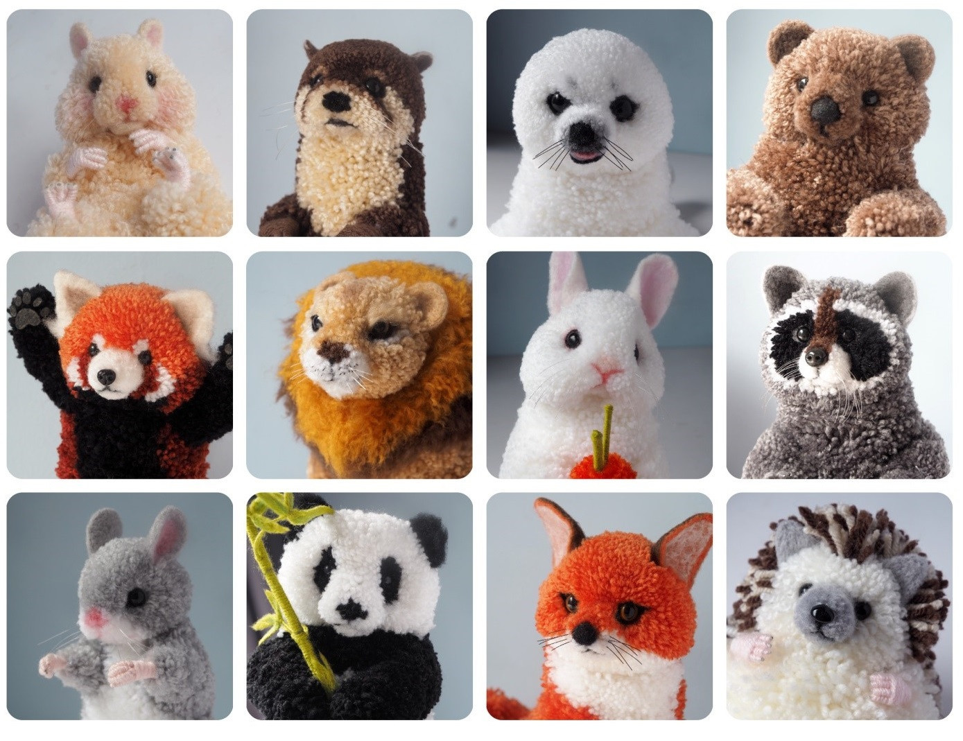 Khi nói tới len, sợi chắc hẳn nhiều người sẽ nghĩ chỉ dùng để đan, móc nhưng ít ai biết rằng nó còn được dùng để tạo hình thú cưng bằng nghệ thuật pompom.