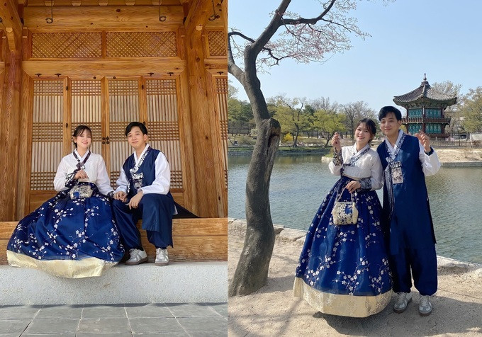 Tôn Thảo và Seung quen nhau hồi tháng 5/2020. (Ảnh: NVCC).