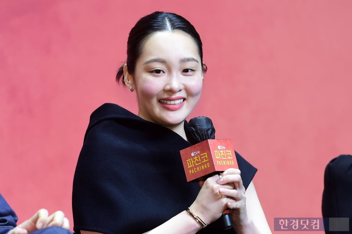 Kim Min Ha và nụ cười 'quyến rũ' khi tham dự buổi giới thiệu sản xuất Pachinko Season 2 của Apple TV + (đạo diễn Rian Welham và Jin Jun Rim), được tổ chức tại Grand InterContinental Seoul Parnas ở Samseong-dong, Seoul, vào sáng ngày 23/8.