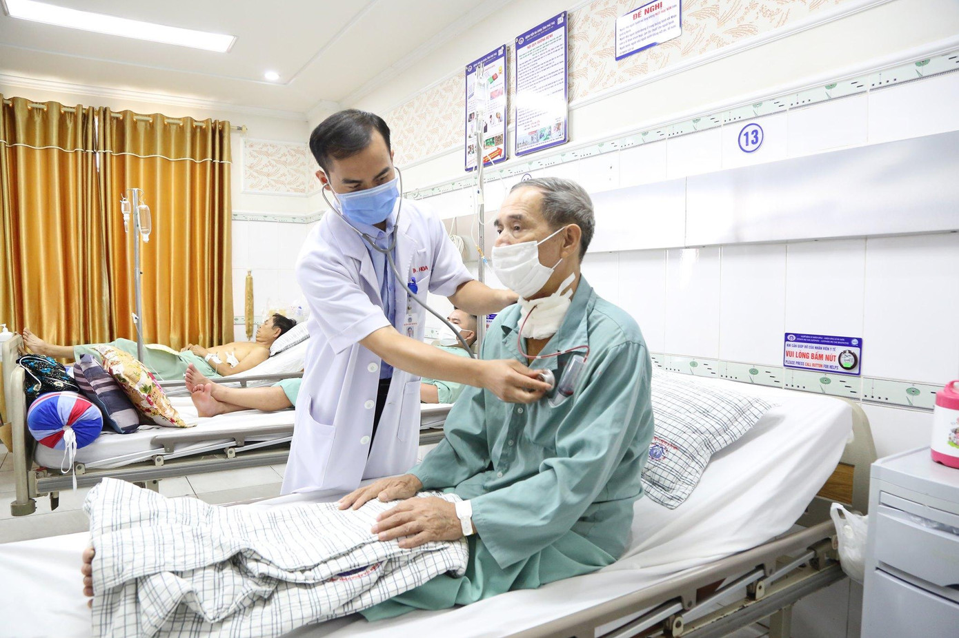 Cụ ông đã được cứu sống. Ảnh: BV cung cấp Cụ ông đã được cứu sống. Ảnh: BV cung cấp