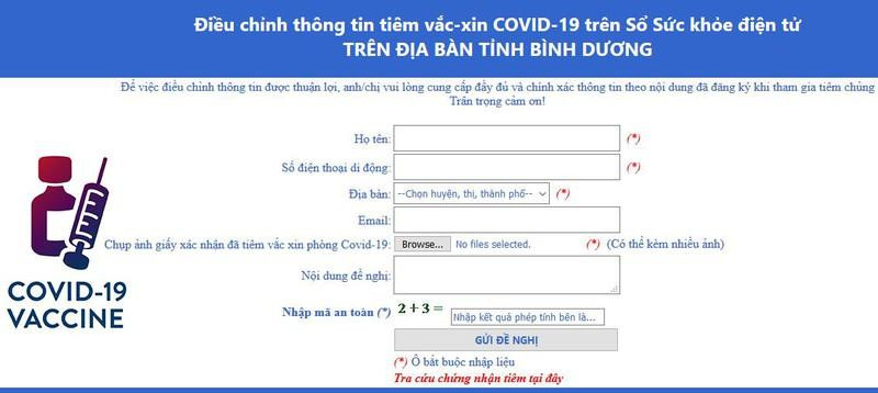 Người dân có thể vào hệ thống để điều chỉnh thông tin