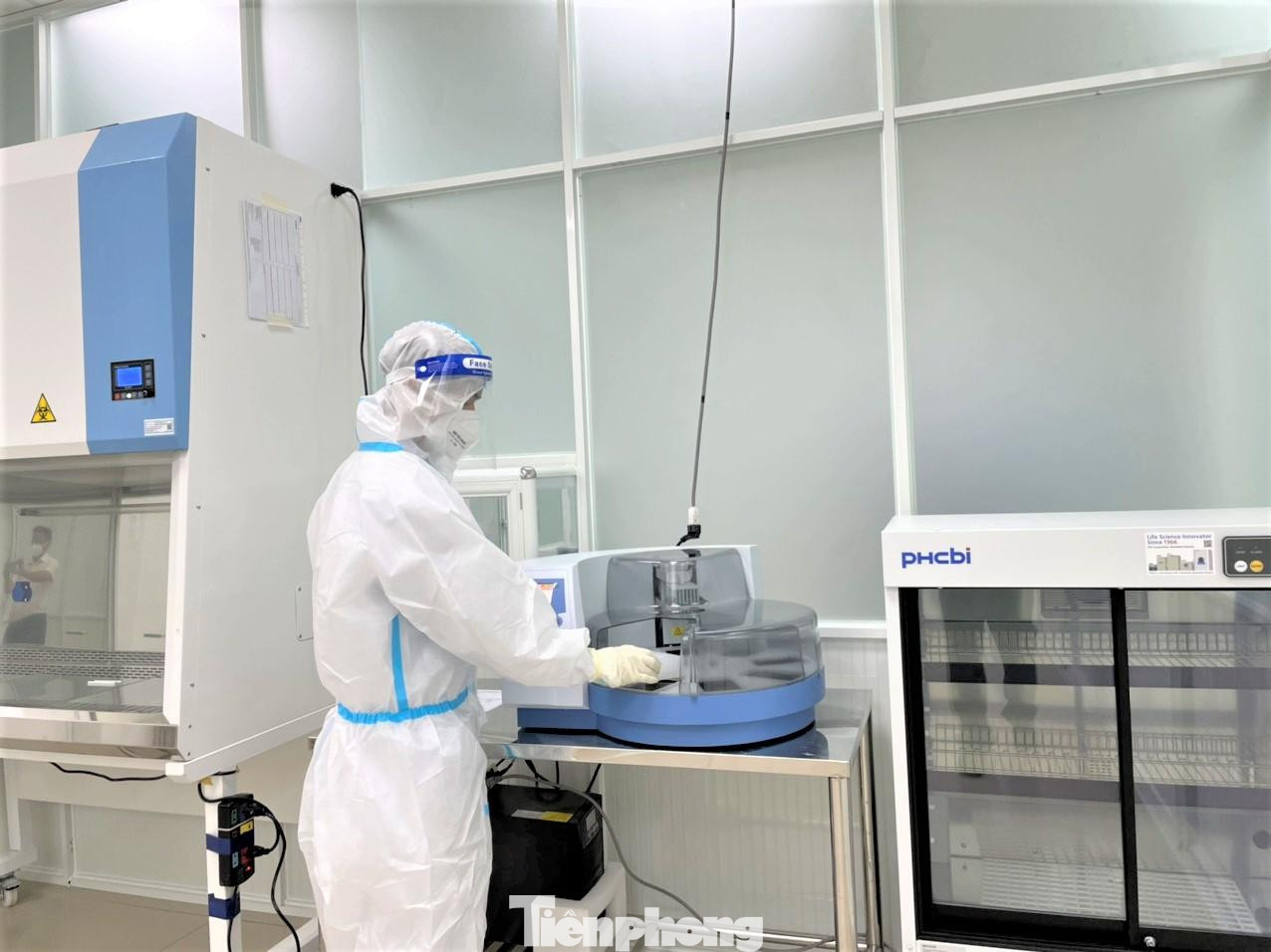 Thị xã Tân Uyên, một trong những điểm nóng về dịch ở Bình Dương, được trang bị hệ thống xét nghiệm hiện đại, công suất lớn