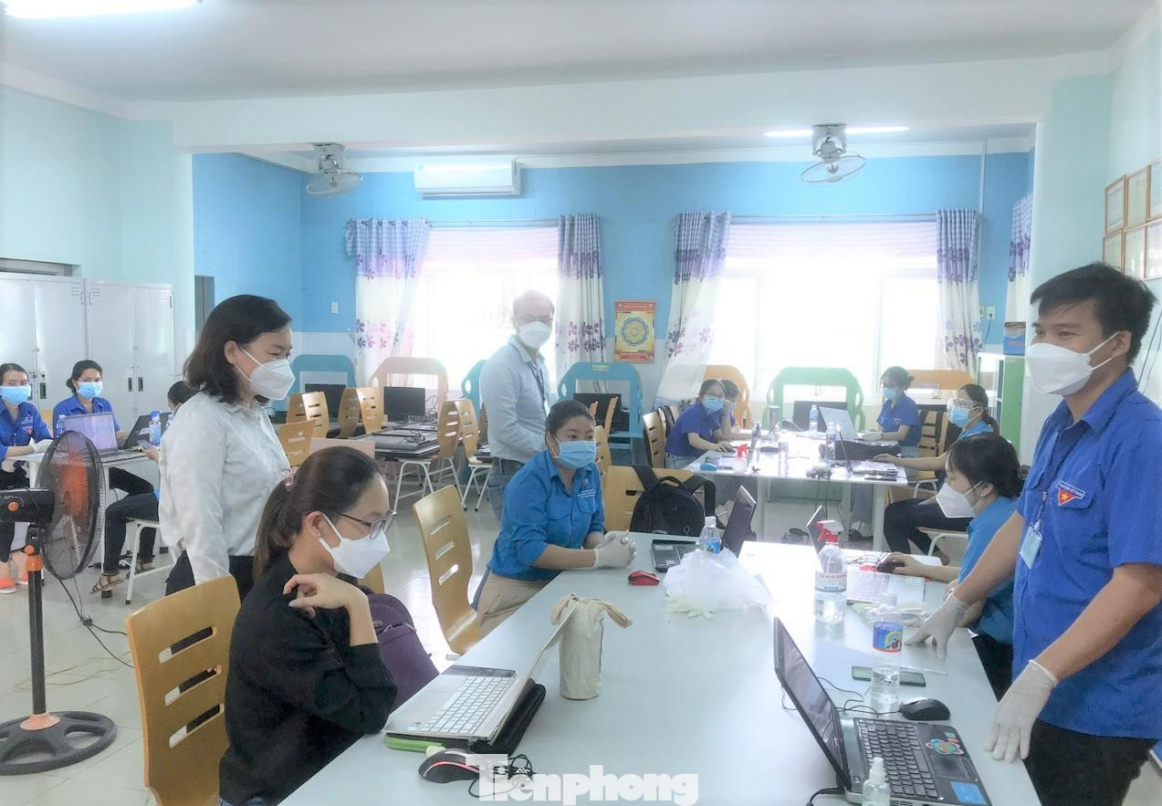 Khu vực nhập liệu thông tin người tiêm chủng