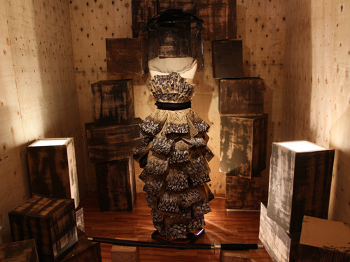 Một góc trưng bày bộ thiết kế của học viên tại triển lãm