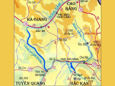 Tuyến sông Gâm và Năng được đưa vào khai thác