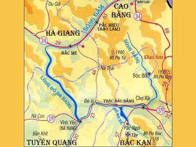 Tuyến sông Gâm và Năng được đưa vào khai thác