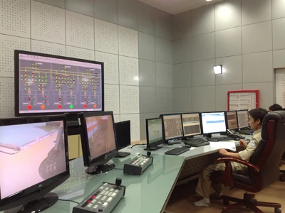 Phòng điều khiển trung tâm Thuỷ điện Sơn La. Ảnh: Phong Cầm