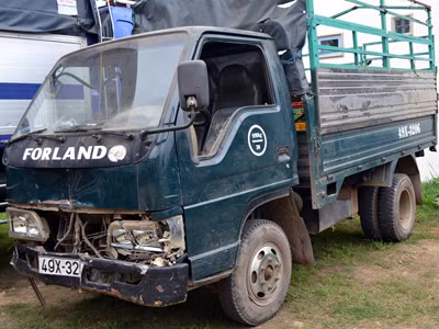 Chiếc xe tải gây tai nạn liên hoàn