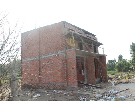 Căn nhà nơi xảy ra tai nạn lao động