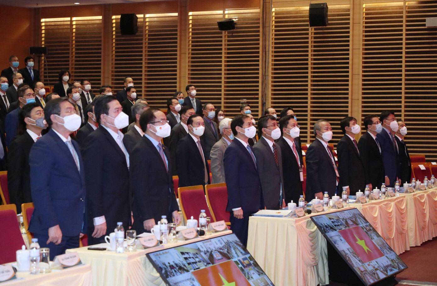 Các quan chức và cán bộ ngoại giao dự Hội nghị Ngoại vụ toàn quốc lần thứ 20. (Ảnh: Như Ý)