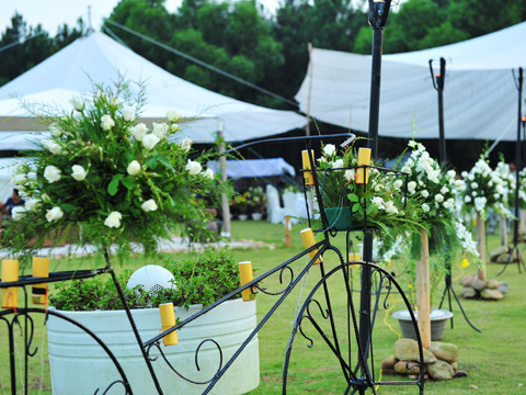 Co đã rất cầu kỳ chuyển nhiều hoa hồng trắng từ Đà Lạt ra Hà Nội bằng máy bay để trang trí cho bữa tiệc