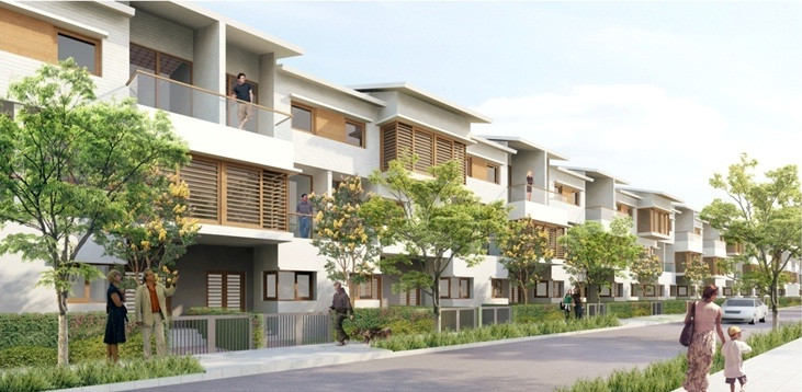 Phối cảnh nhà liền kề