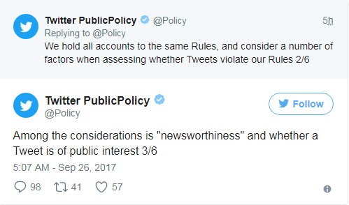 Twitter lý giải tại sao không xóa trạng thái về Triều Tiên của Trump ảnh 1