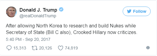 Bị chê 'phát biểu nguy hiểm', Trump đăng đàn dè bỉu Clinton ảnh 1