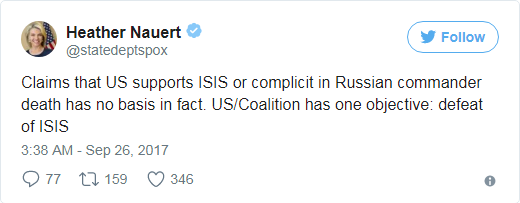 Mỹ phản pháo cáo buộc đồng lõa trong cái chết của tướng Nga ở Syria ảnh 1