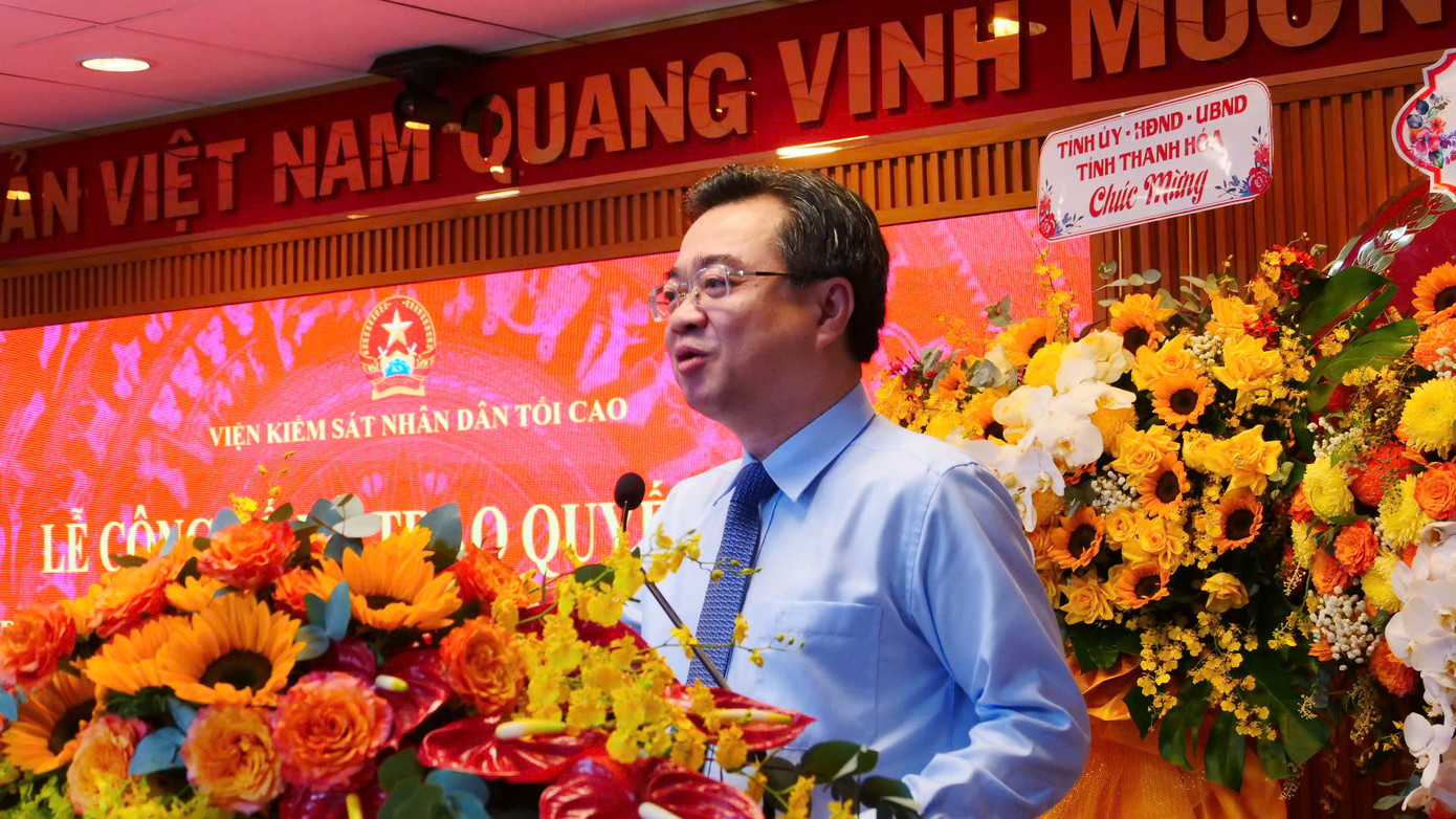 Ông Nguyễn Thanh Nghị phát biểu tại buổi lễ.