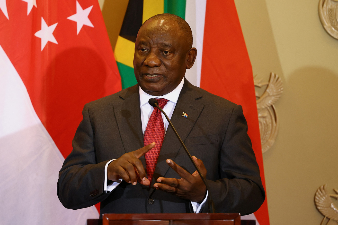 Tổng thống Nam Phi Cyril Ramaphosa. (Ảnh: Reuters)