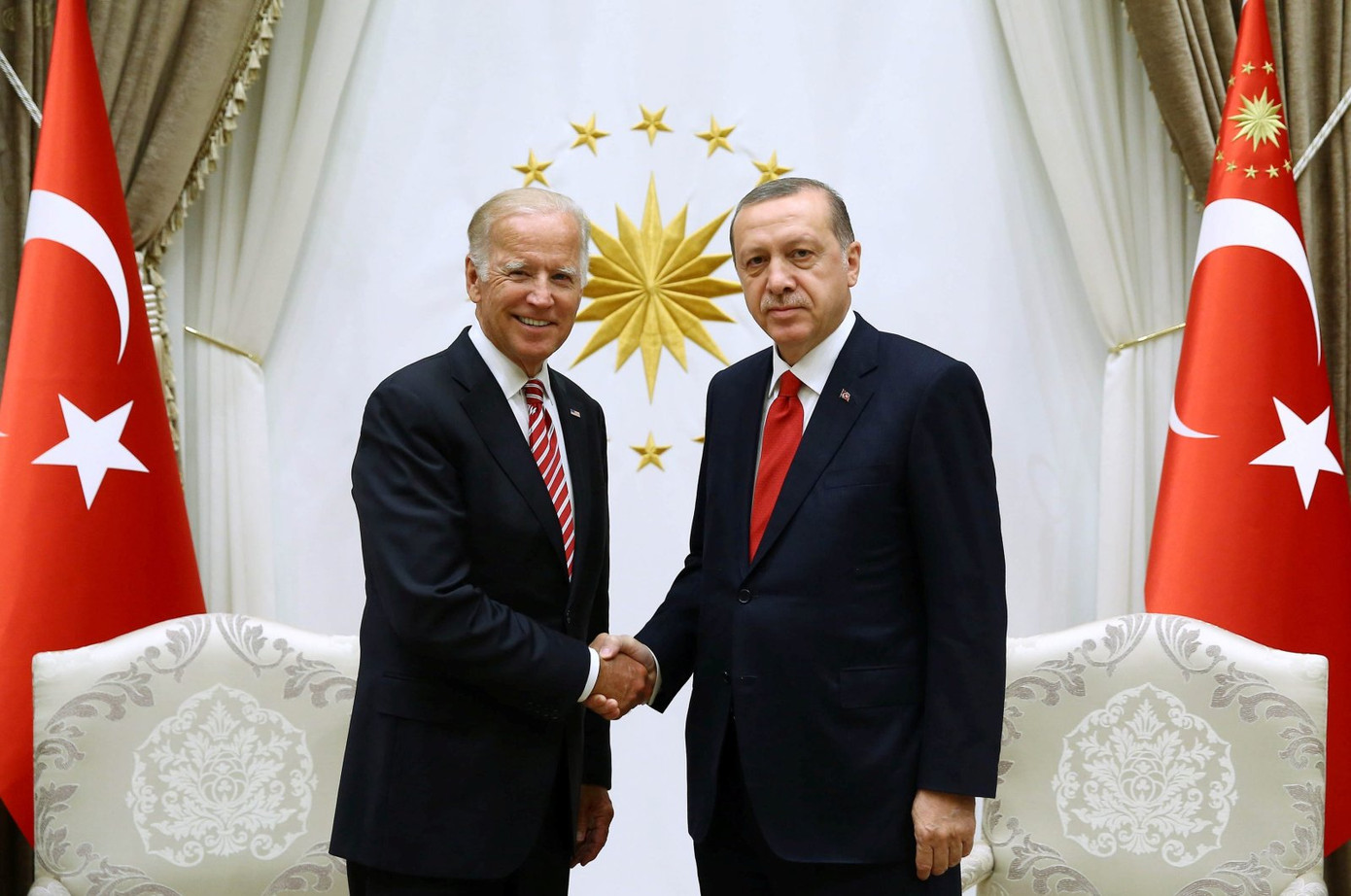 Tổng thống Mỹ Joe Biden và Tổng thống Thổ Nhĩ Kỳ Recep Tayyip Erdogan. (Ảnh: AP) Tổng thống Mỹ Joe Biden và Tổng thống Thổ Nhĩ Kỳ Recep Tayyip Erdogan. (Ảnh: AP)