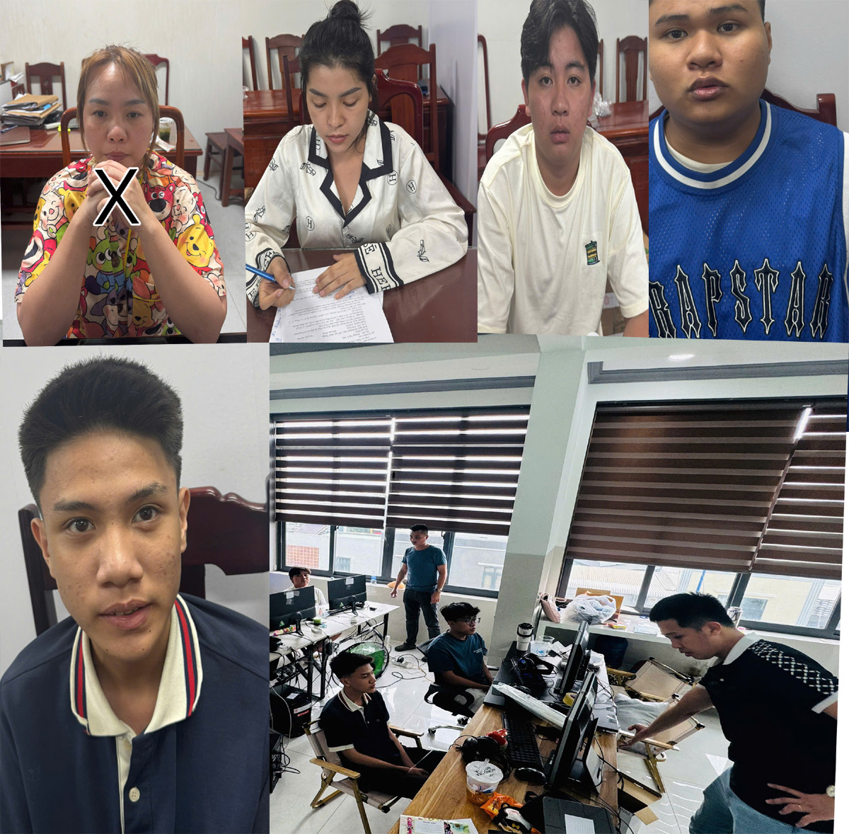 Các đối tượng và tang vật vụ án Các đối tượng và tang vật vụ án