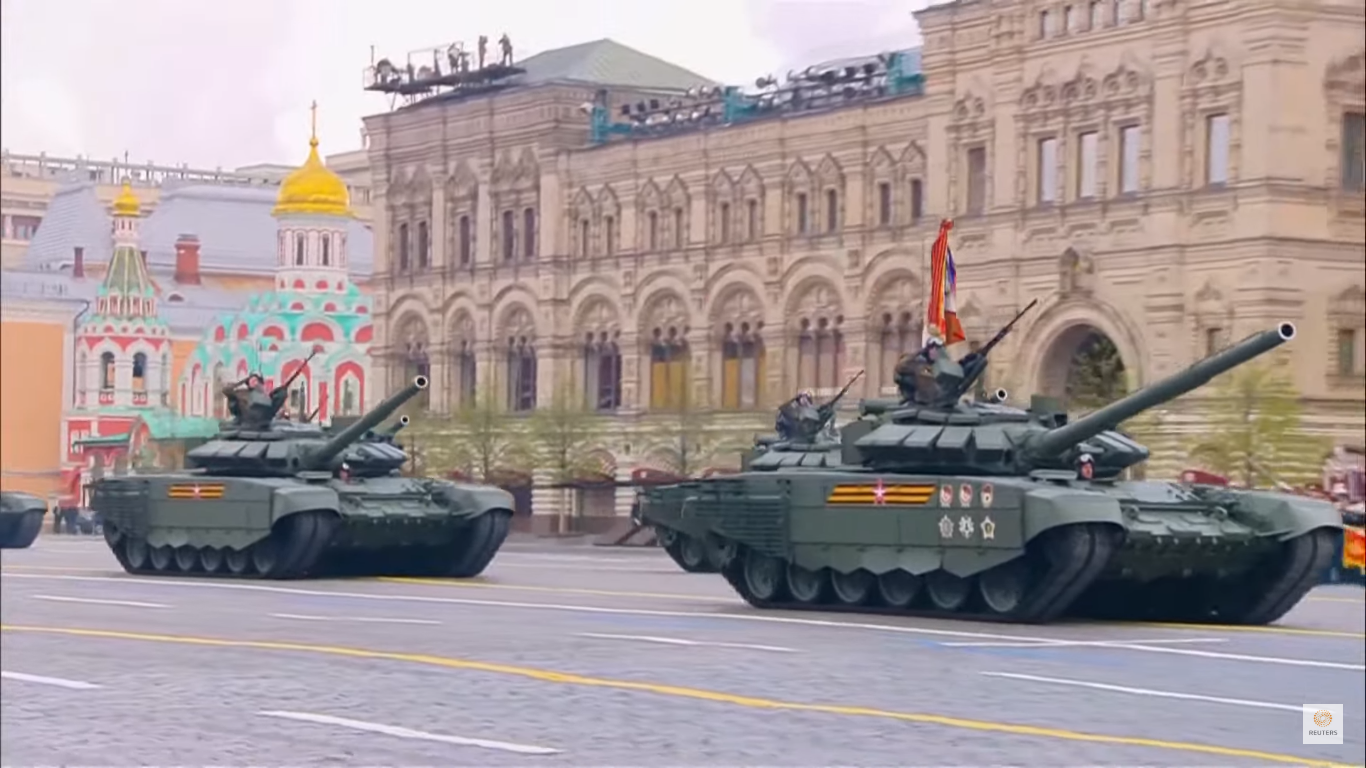 Các loại xe tăng chiến đấu chủ lực, xe chiến đấu bộ binh. Ảnh chụp màn hình