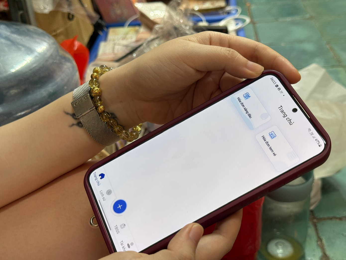 Tiểu thương đã đăng ký phần mềm, có thể xuất hoá đơn điện tử ngay trên điện thoại.