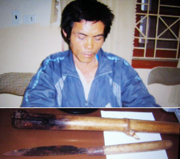 Đối tượng Lê Kiều và dụng cụ gây án