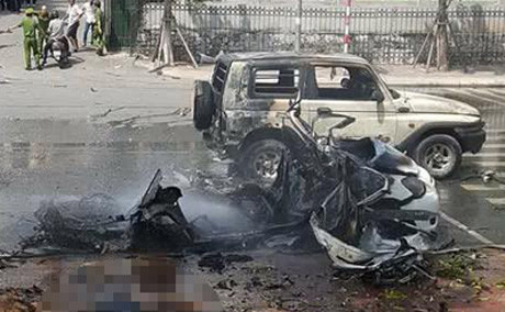 [ẢNH] Hiện trường thảm khốc vụ taxi phát nổ ở Quảng Ninh ảnh 2