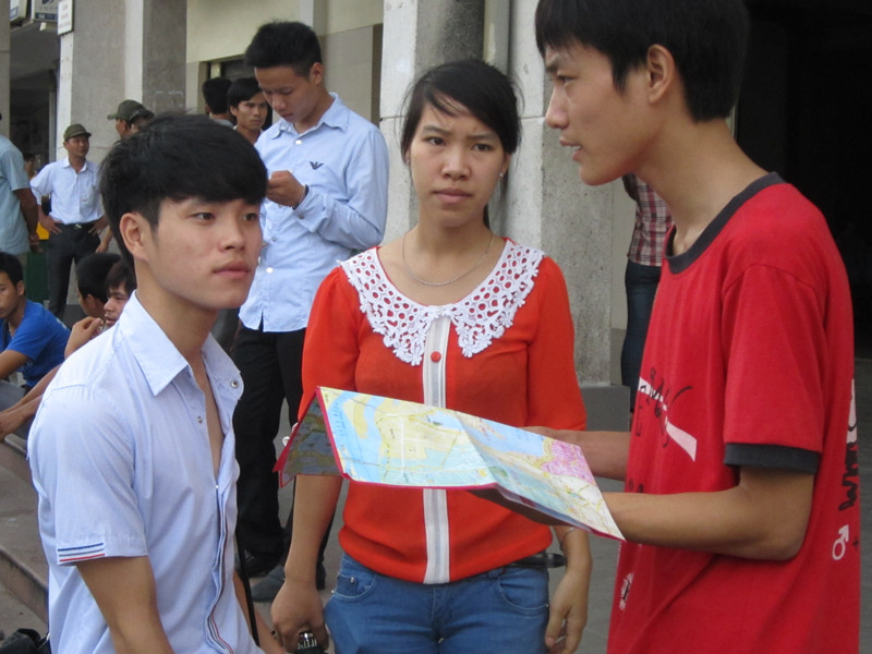 Nhiều bạn đã tự giúp đỡ nhau tìm đường tìm nhà trọ