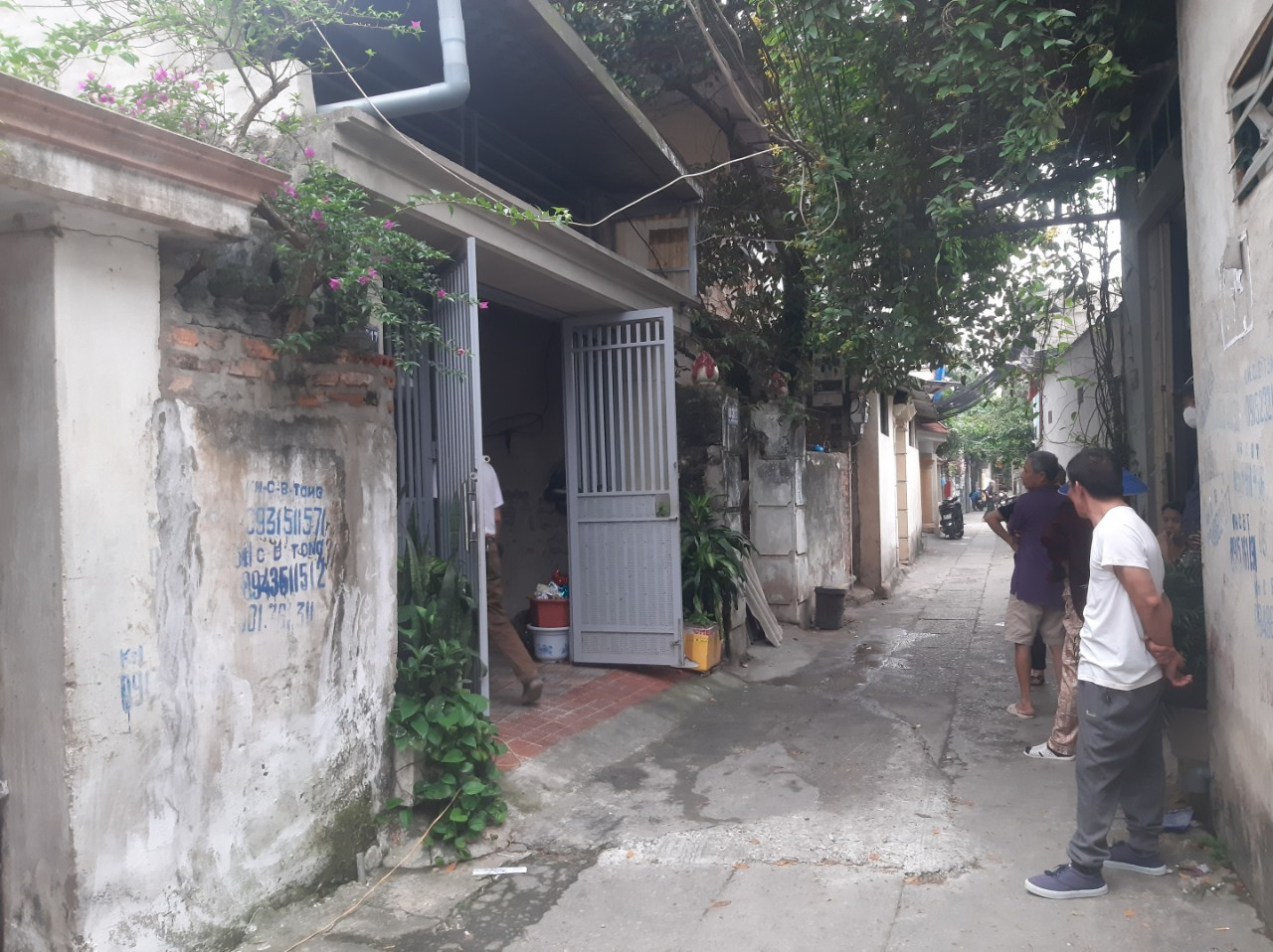 Hiện trường ngôi nhà xảy ra vụ việc. Ảnh: Phạm Nhài Hiện trường ngôi nhà xảy ra vụ việc. Ảnh: Phạm Nhài