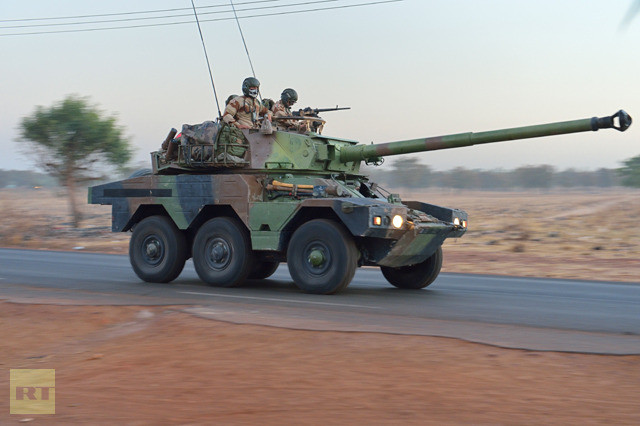 Xe bọc thép của binh lính Pháp tại Mali