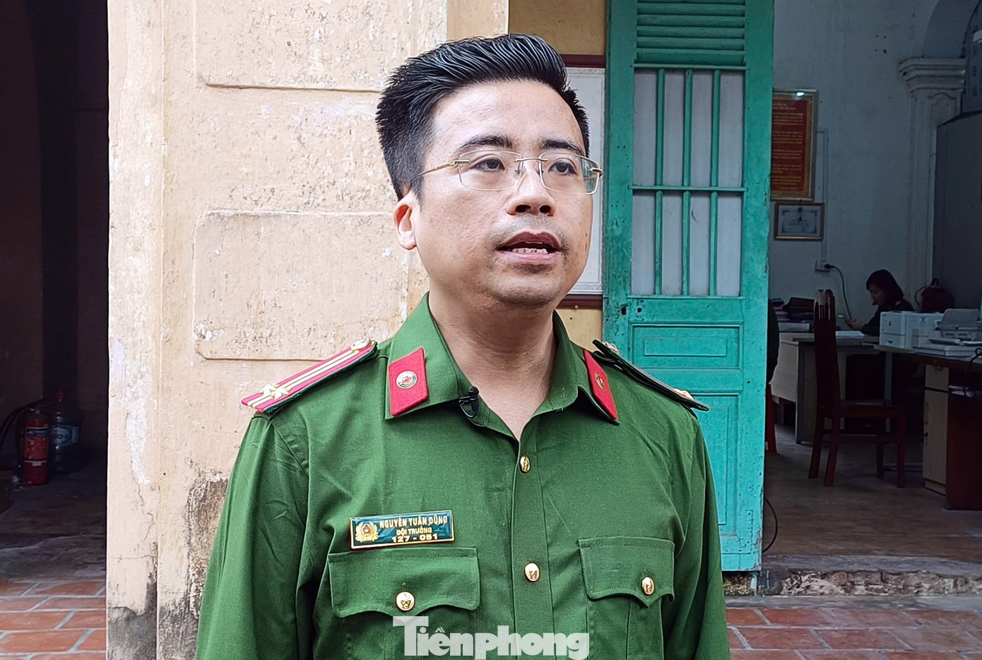 Trung tá Nguyễn Tuấn Dũng - Trưởng Công an xã Hà Hồi.