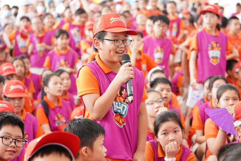Thiếu nhi Thanh Hóa hào hứng tham gia các hoạt động của ngày hội