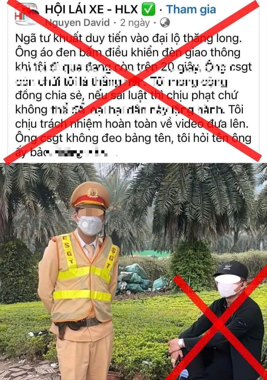 Thông tin đăng tải trên mạng xã hội là sai sự thật.