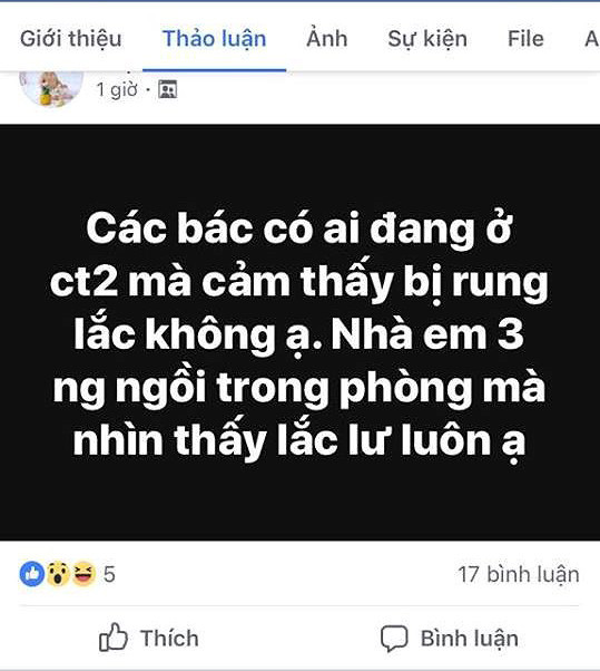 Dân chung cư cao tầng Hà Nội cảm nhận rung chấn động đất ảnh 1