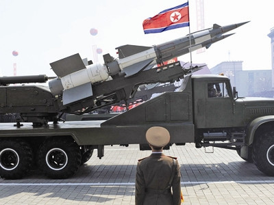 Một quan chức Hàn Quốc nói: “Triều Tiên có thể phóng đồng thời tên lửa Musudan, Scud và Nodong”. ẢNH: GETTY IMAGES 