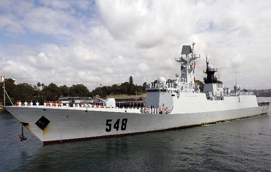 Tàu Yi Yang, một trong ba tàu của hải quân Trung Quốc tới Sydney 