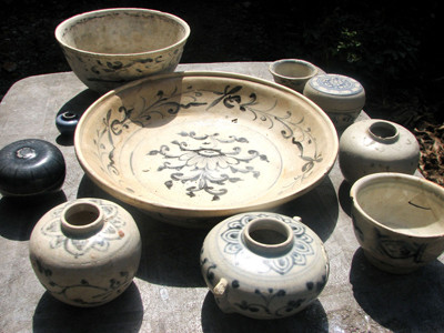 Cổ vật trong một nhà dân, Ảnh: Thanh Trung