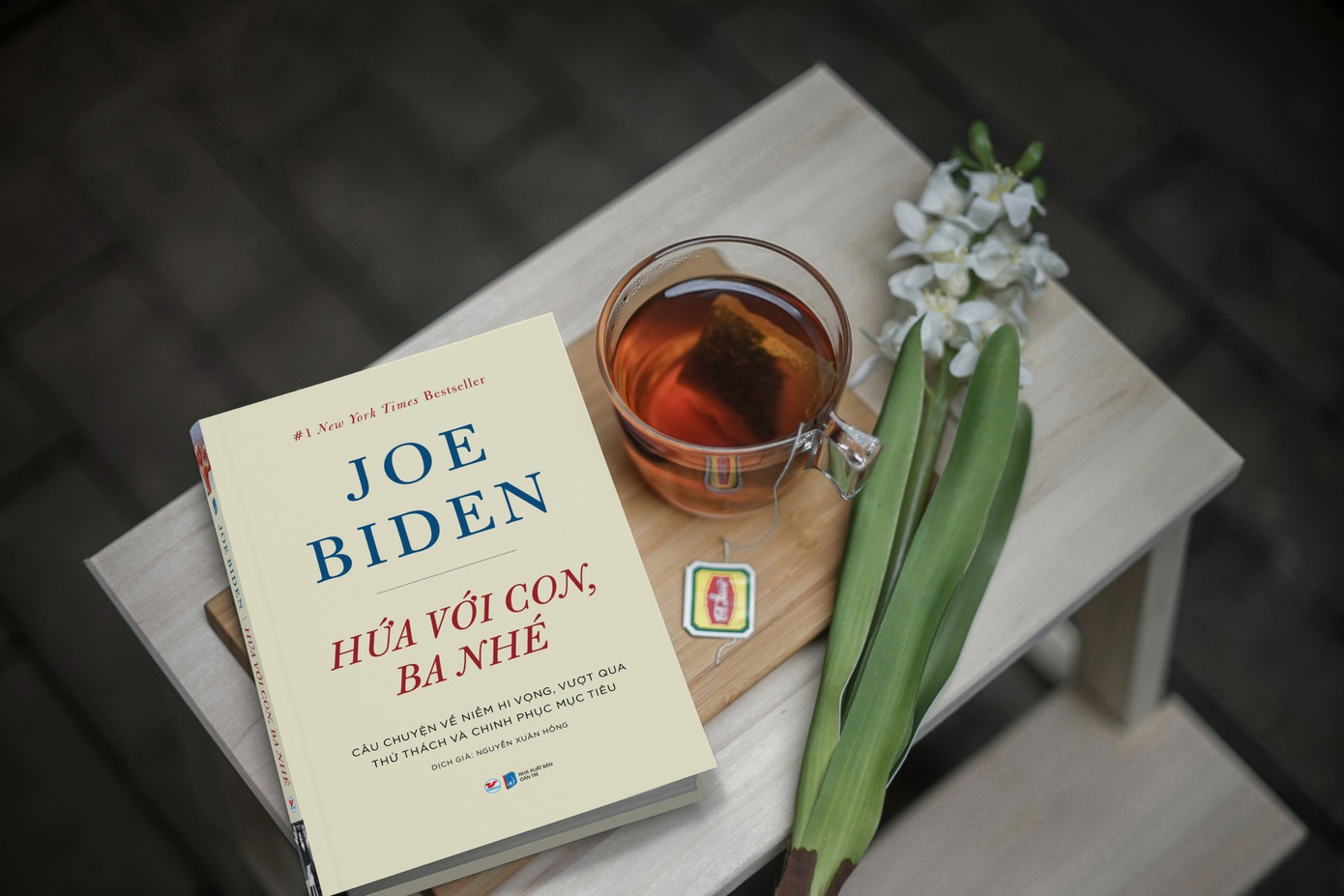 &quot;Hứa với con, ba nhé&quot; được Tân Việt Books mua bản quyền tiếng Việt xuất bản tại Việt Nam. Nội dung được trích đăng trên chuyên trang Sinh Viên Việt Nam đã được Tân Việt Books cho phép, nhân chuyến thăm chính thức Việt Nam của Tổng thống Joe Biden từ 9-11/9/2023.