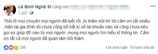 Lê Bình nói gì khi nhiều người kêu gọi giúp đỡ ông điều trị ung thư? ảnh 1