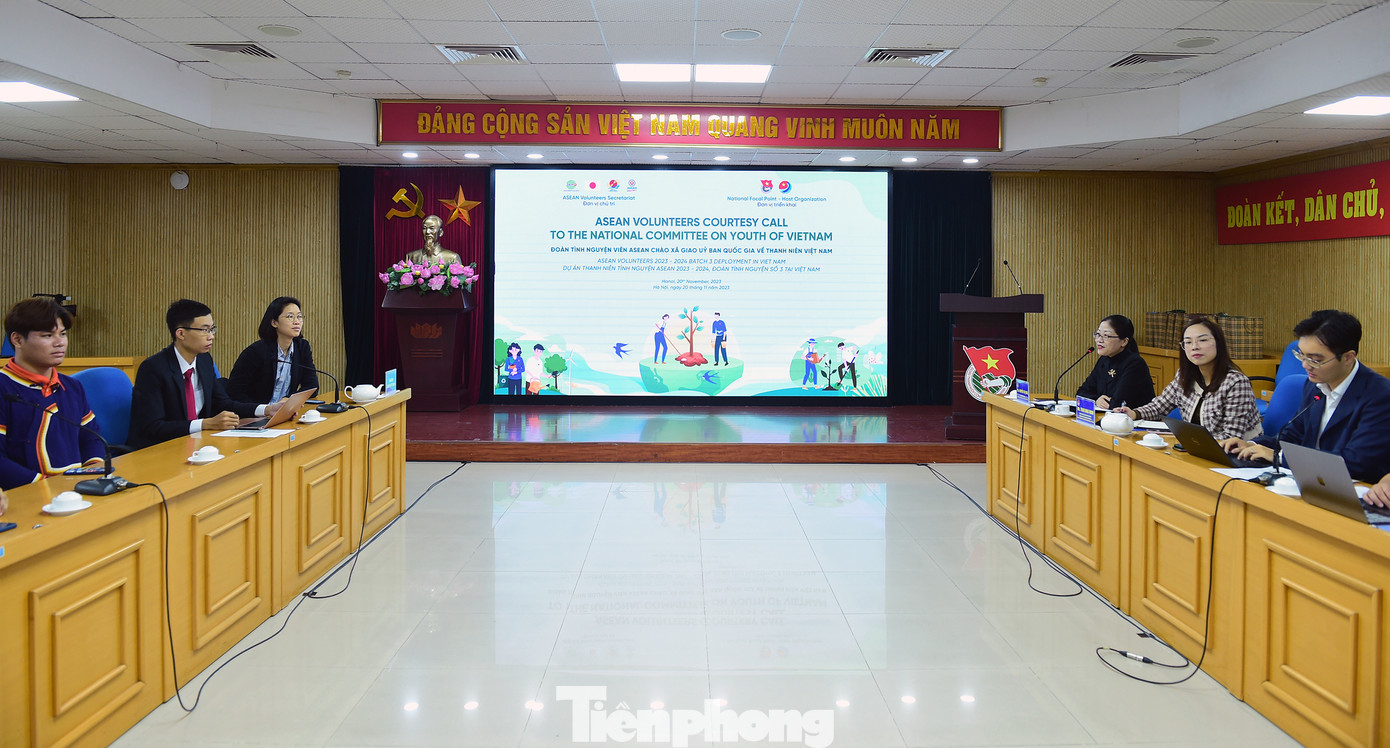 Quang cảnh buổi tiếp. Ảnh: Xuân Tùng