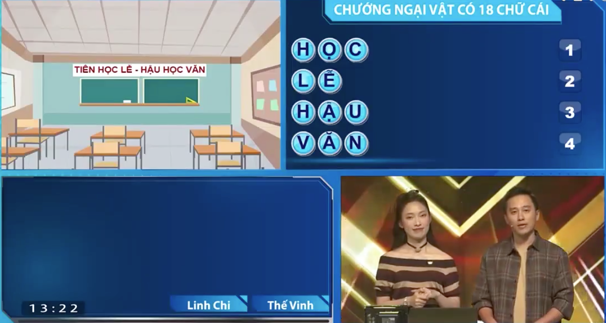Thế Vinh xuất sắc giải ẩn số chướng ngại vật cần tìm.