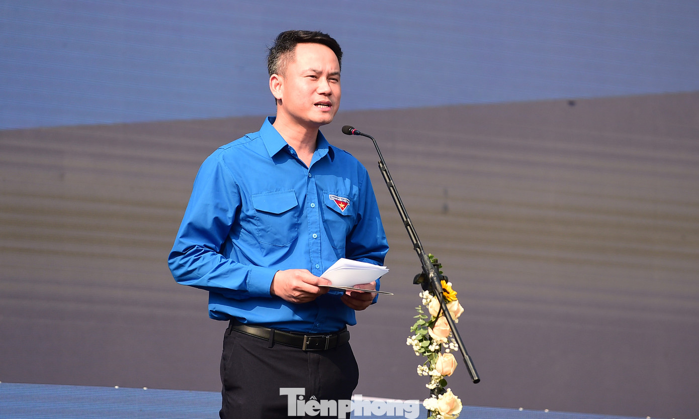 Anh Nguyễn Kim Quy phát biểu tại chương trình. Ảnh: Xuân Tùng