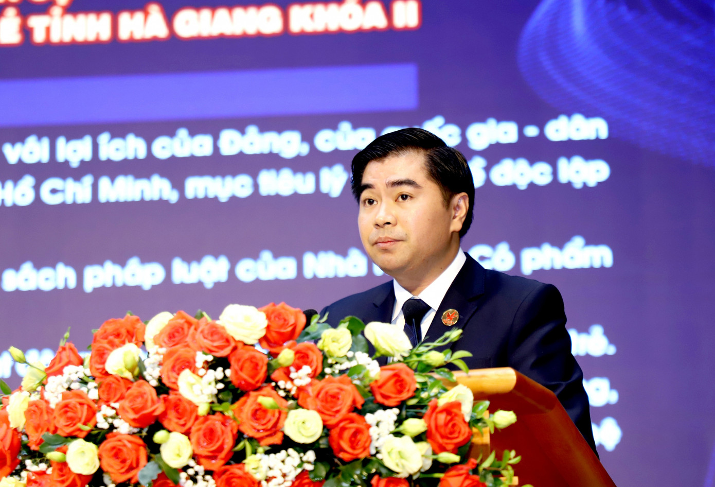 Anh Đỗ Ngọc Thuận được tín nhiệm tiếp tục giữ chức Chủ tịch Hội Doanh nhân trẻ tỉnh Hà Giang. Ảnh: BTC