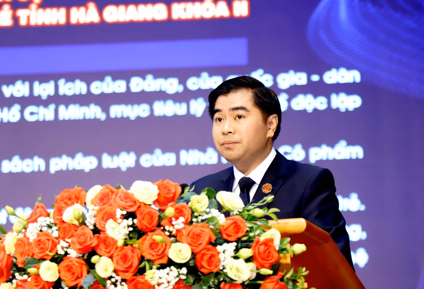Anh Đỗ Ngọc Thuận được tín nhiệm tiếp tục giữ chức Chủ tịch Hội Doanh nhân trẻ tỉnh Hà Giang. Ảnh: BTC