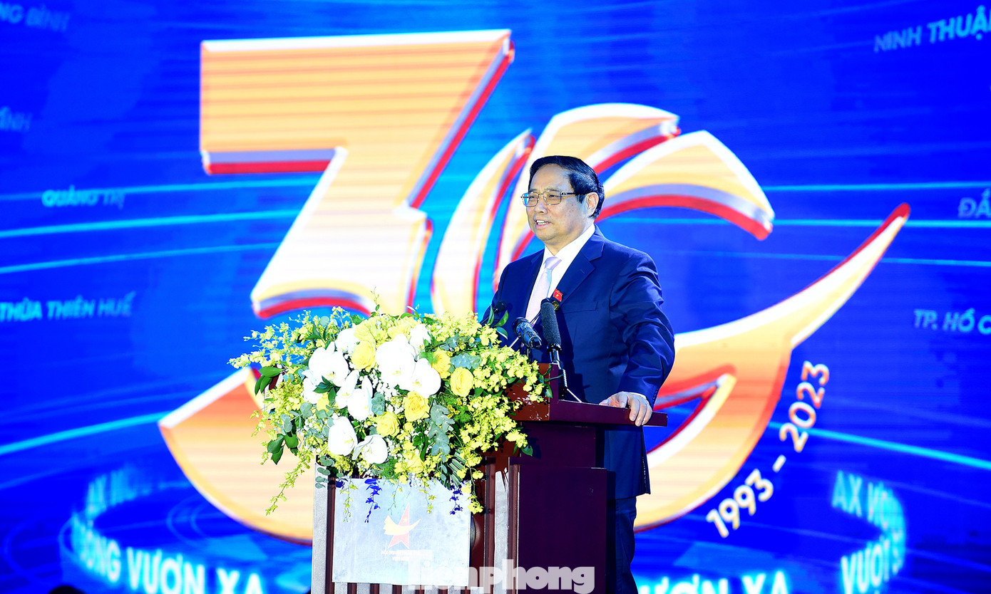 Thủ tướng Phạm Minh Chính phát biểu tại chương trình. Ảnh: Xuân Tùng