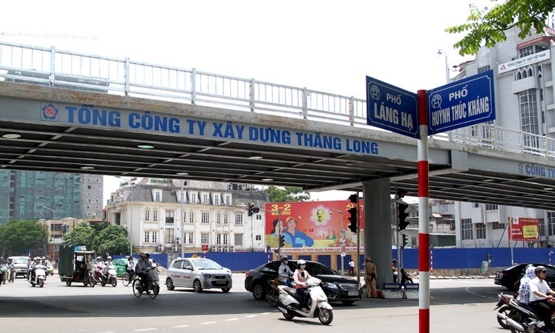 Cầu đưa vào sử dụng sẽ giảm tình trạng ùn tắc tại ngã tư Láng Hạ - Huỳnh Thúc Kháng