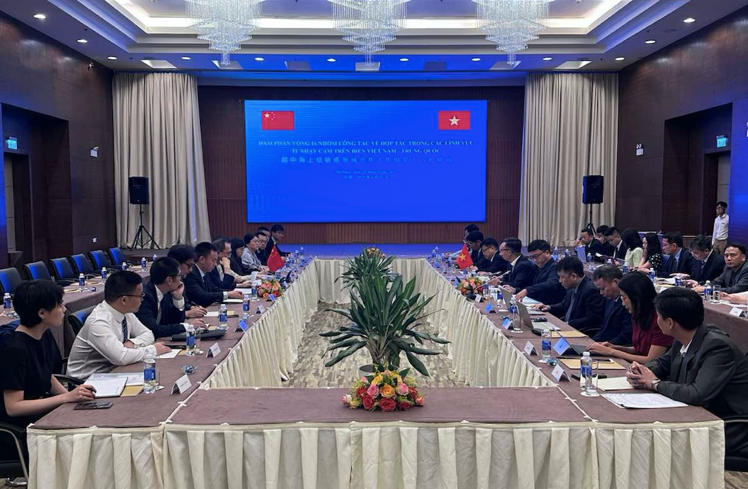 Vòng đàm phán thứ 16 giữa Việt Nam và Trung Quốc về hợp tác trong lĩnh vực ít nhạy cảm trên biển diễn ra tại Đà Nẵng. (Ảnh: Mofa) Vòng đàm phán thứ 16 giữa Việt Nam và Trung Quốc về hợp tác trong lĩnh vực ít nhạy cảm trên biển diễn ra tại Đà Nẵng. (Ảnh: Mofa)