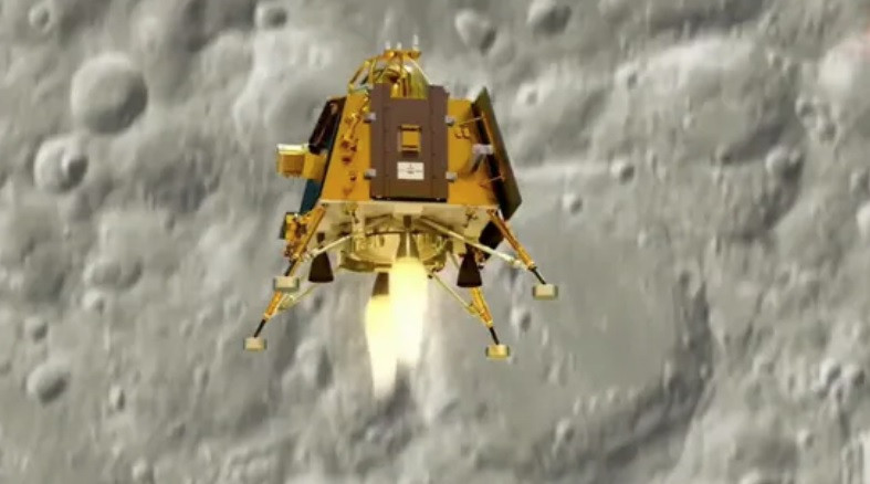 Tàu đổ bộ Mặt trăng Chandrayaan-3 của Ấn Độ. (Ảnh: Hindustantimes) Tàu đổ bộ Mặt trăng Chandrayaan-3 của Ấn Độ. (Ảnh: Hindustantimes)