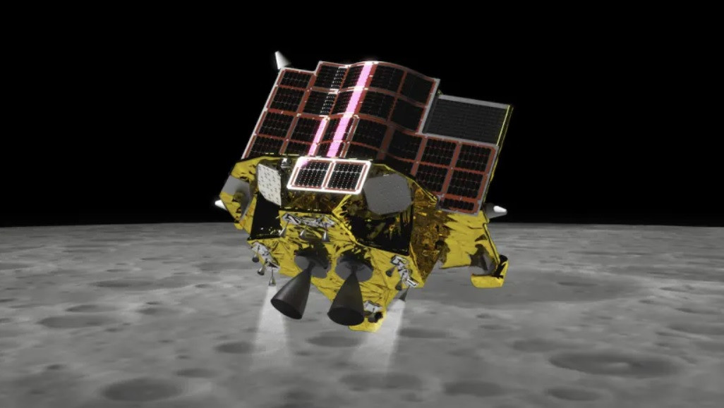 Tàu thăm dò Mặt trăng Moon Sniper của Nhật Bản. (Ảnh: Jaxa)