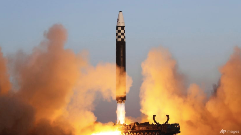 Một tên lửa được Triều Tiên phóng thử vào tháng 3 năm nay. (Ảnh: AP) Một tên lửa được Triều Tiên phóng thử vào tháng 3 năm nay. (Ảnh: AP)